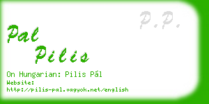 pal pilis business card